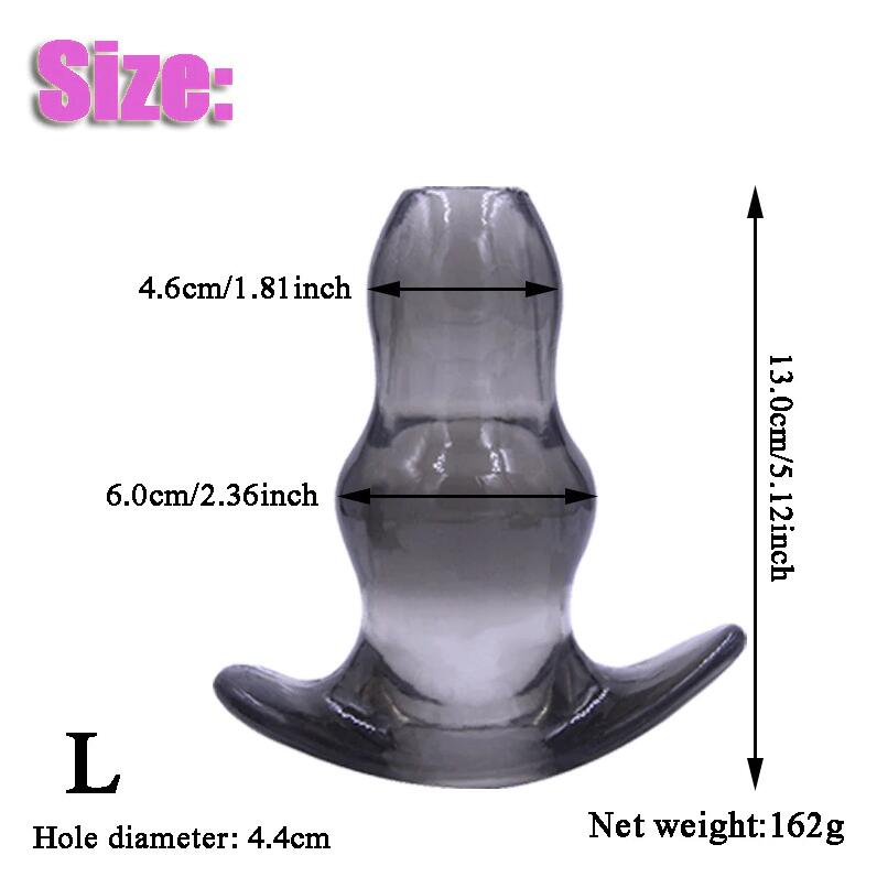 Soft Speculum Hollow Anal Plug Enema Sex Toys For Adults