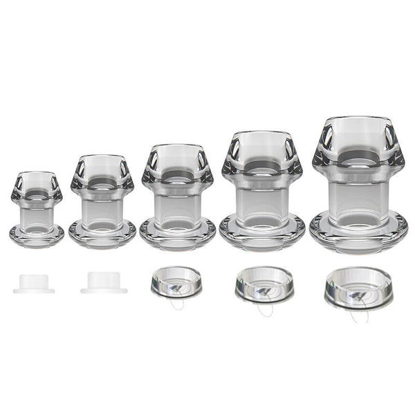 Transparent TPE Hollow Butt Plug For SM Fun