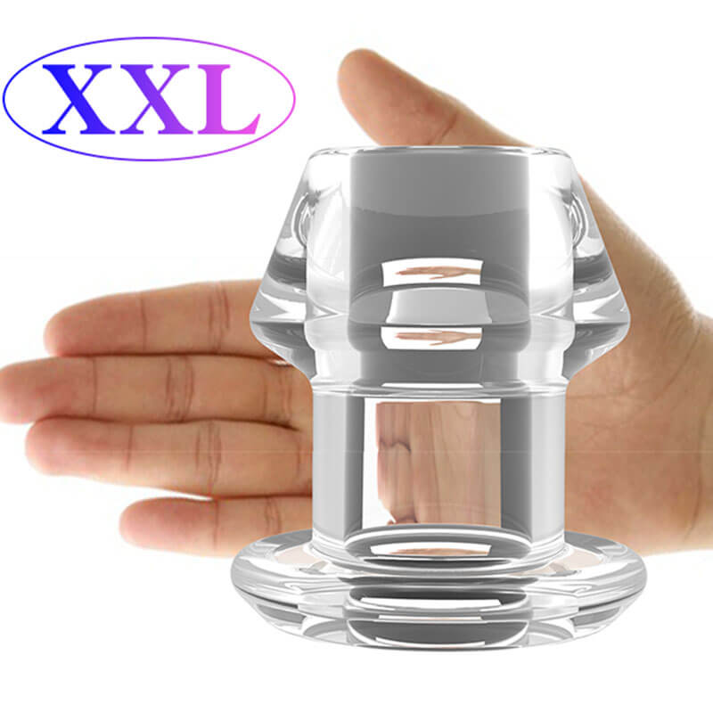 Transparent TPE Hollow Butt Plug For SM Fun