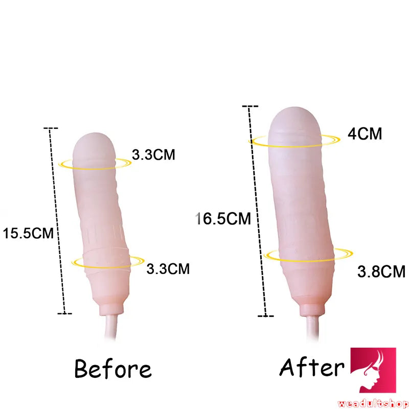 6.49in Inflatable Anal Dildo For Vagina Anus Sex Toy For Women