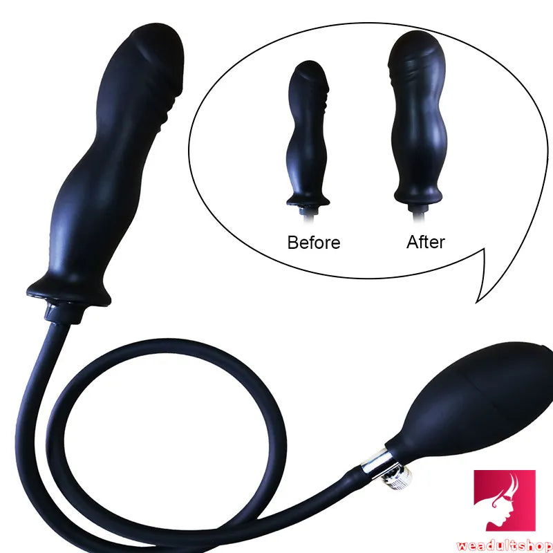 7.08in Anal Inflatable Dildo Soft Realistic Penis For Women