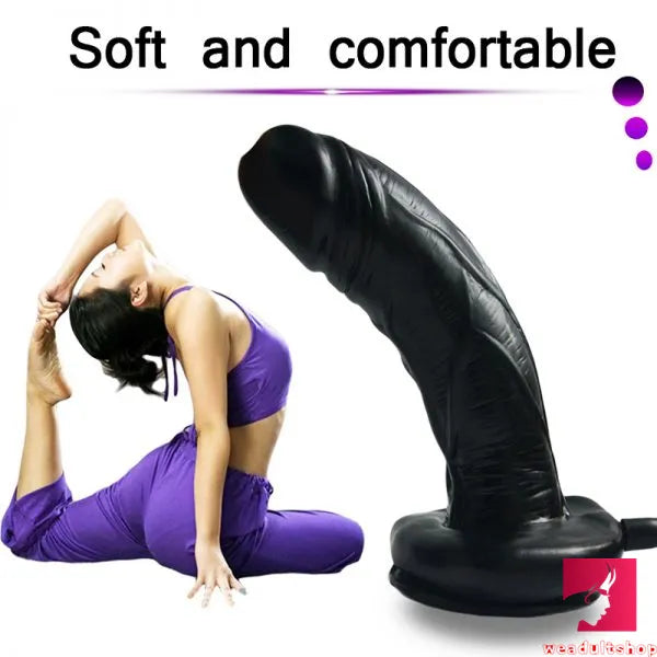 7.67in Real Feeling Inflatable Dildo With Sucker For Women