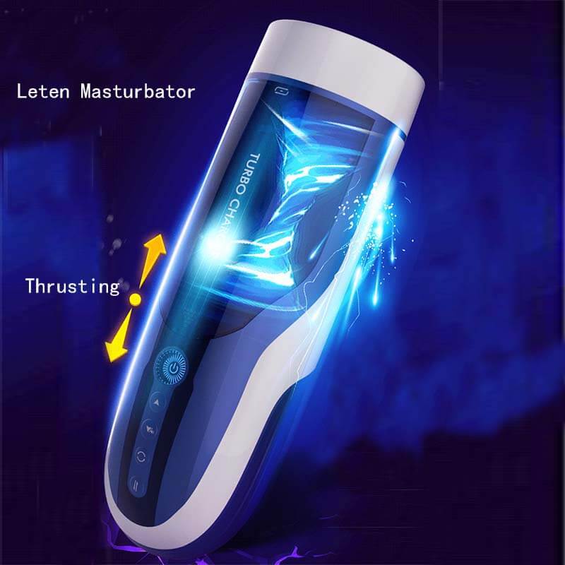 LETEN 4D Automatic Heating Piston Hands Free Masturbator - Adult Toys 