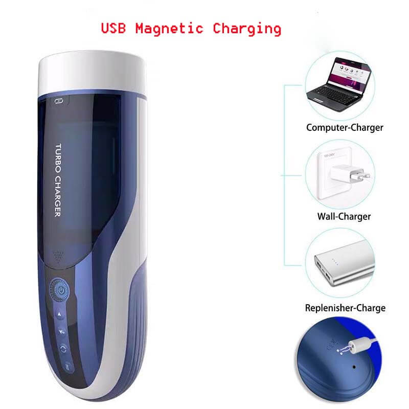 LETEN 4D Automatic Heating Piston Hands Free Masturbator - Adult Toys 