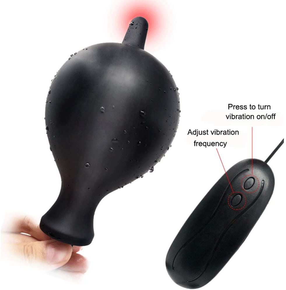 Vibration Inflatable Anal Plug Silicone Backyard Expansion SM Toy Vibration Inflatable Anal Plug Silicone Backyard Expansion SM Toy