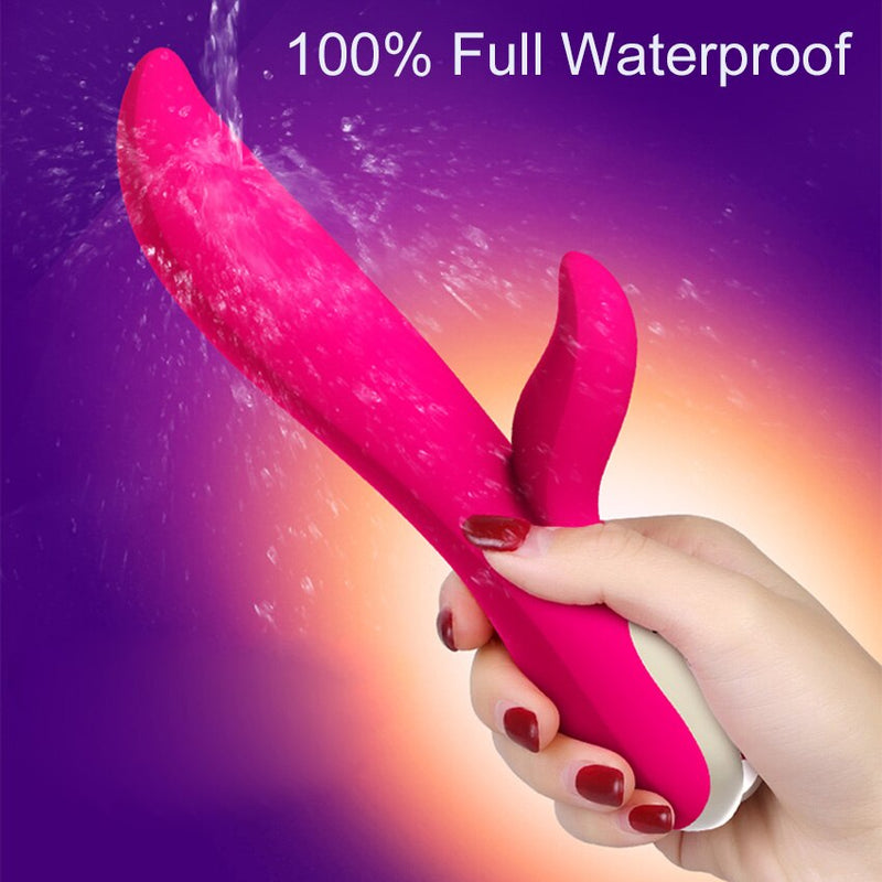 Leten Tongue Licking Wave Automatic Heating Silicone Vibrator