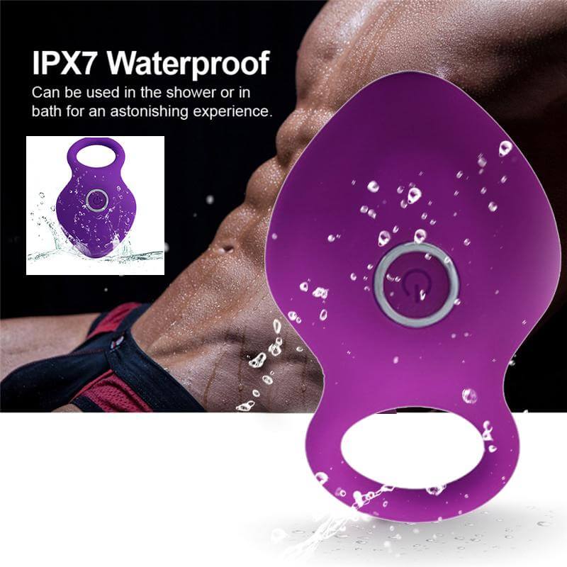 10 Frequency Clit Stimulation Penis Ring Vibrator Sex Toy