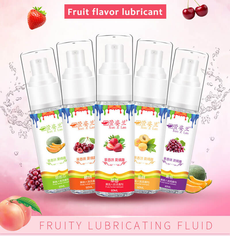 60ml Edible No Swallowing Fruit Flavor Water Based Lubricant