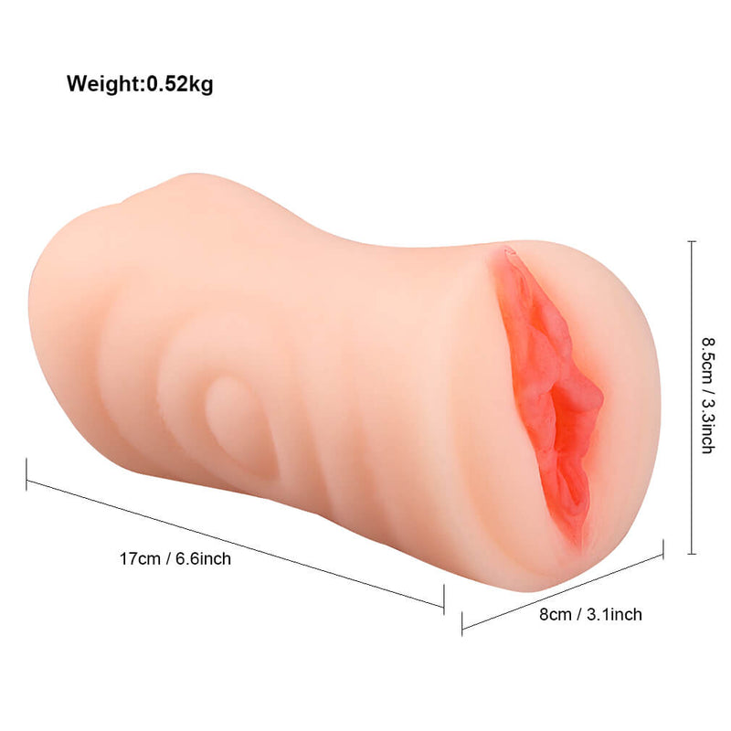 Dual Use Tight Vagina Anal Pocket Pussy Bulit In Cock Ring Soft Masturbator - Adult Toys 
