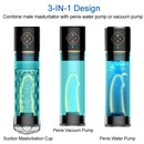 Rechargeable Penis Enlargement Male Masturbator Water Bath Air Vacuum Pump - Adult Toys 