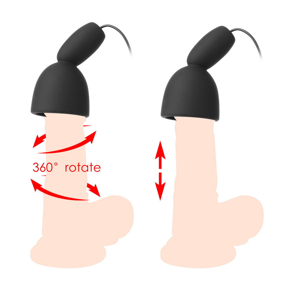 Silicone Massaging Vibrating Stamina Trainer Sex Toy For Men - Adult Toys 