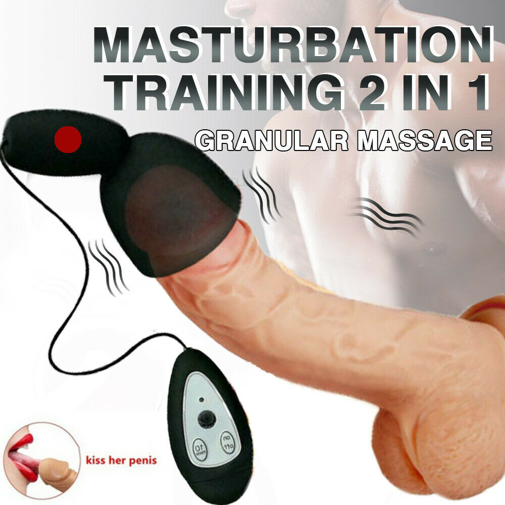 Silicone Massaging Vibrating Stamina Trainer Sex Toy For Men - Adult Toys 