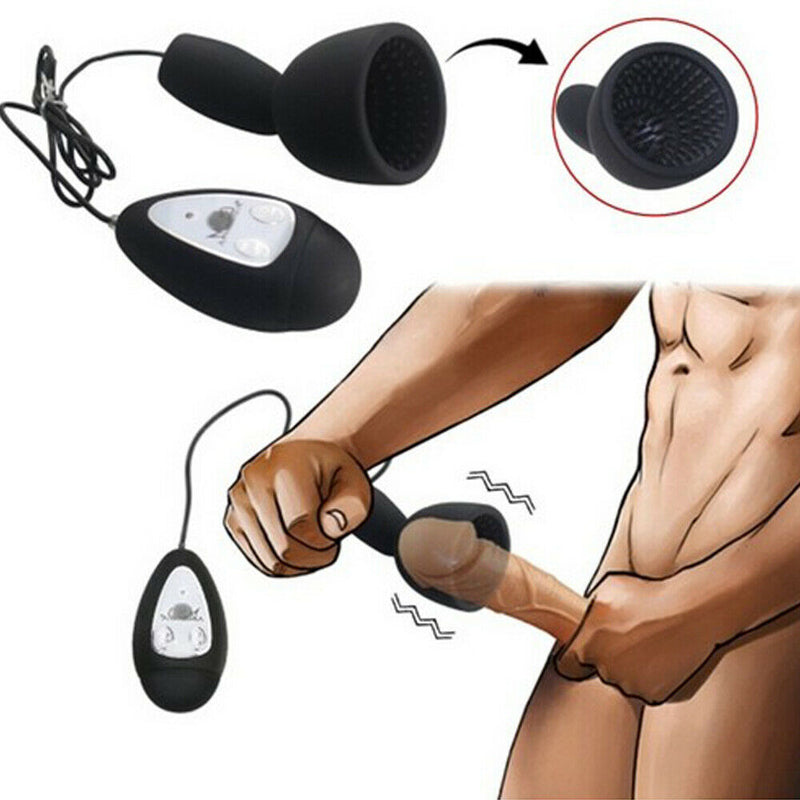 Silicone Massaging Vibrating Stamina Trainer Sex Toy For Men - Adult Toys 