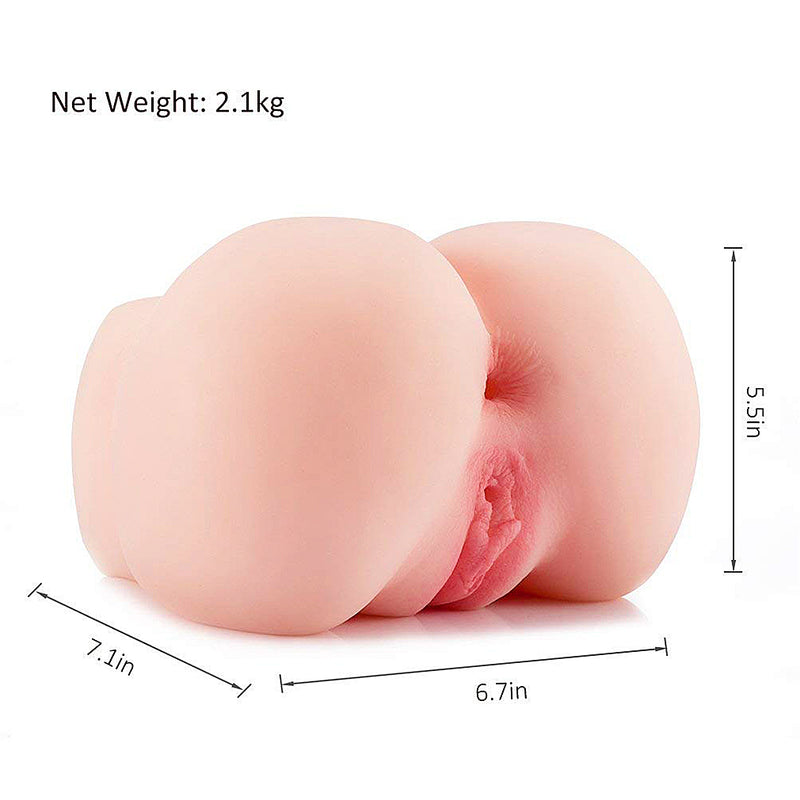 TPR Masturbator For Male 3D Realistic Big Ass Silicone Sex Dolls Vagina Pocket Pussy - Adult Toys 