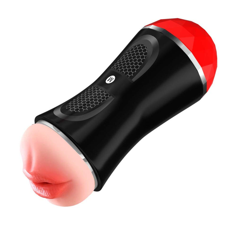 Dual Heads Vagina And Mouth Pocket Pussy Glans Trainer - Adult Toys 