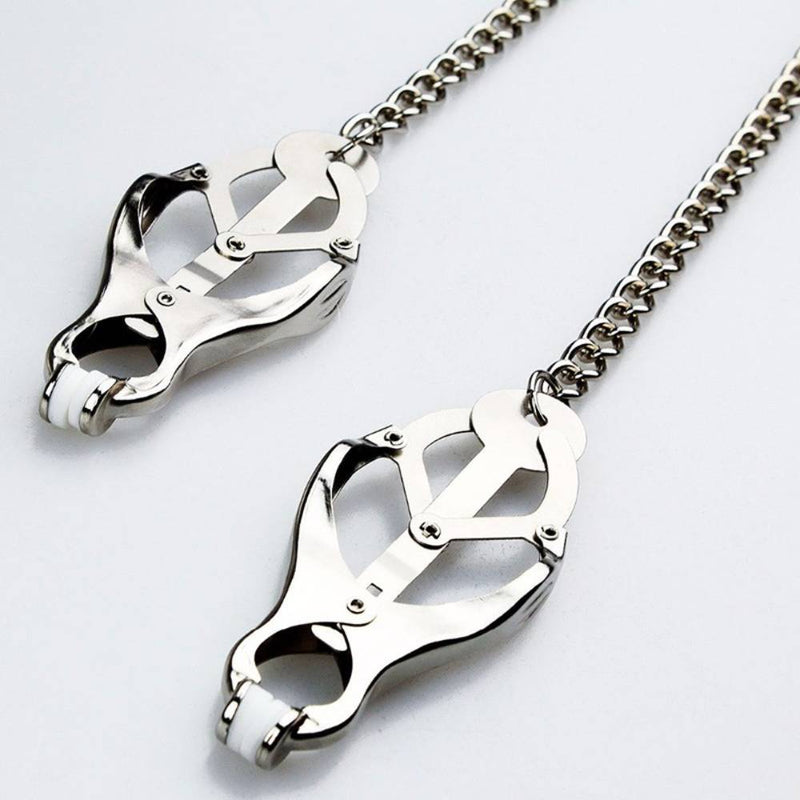 Stainless Steel Clover Nipple Clamp For Breast Stimulation Sex Toy