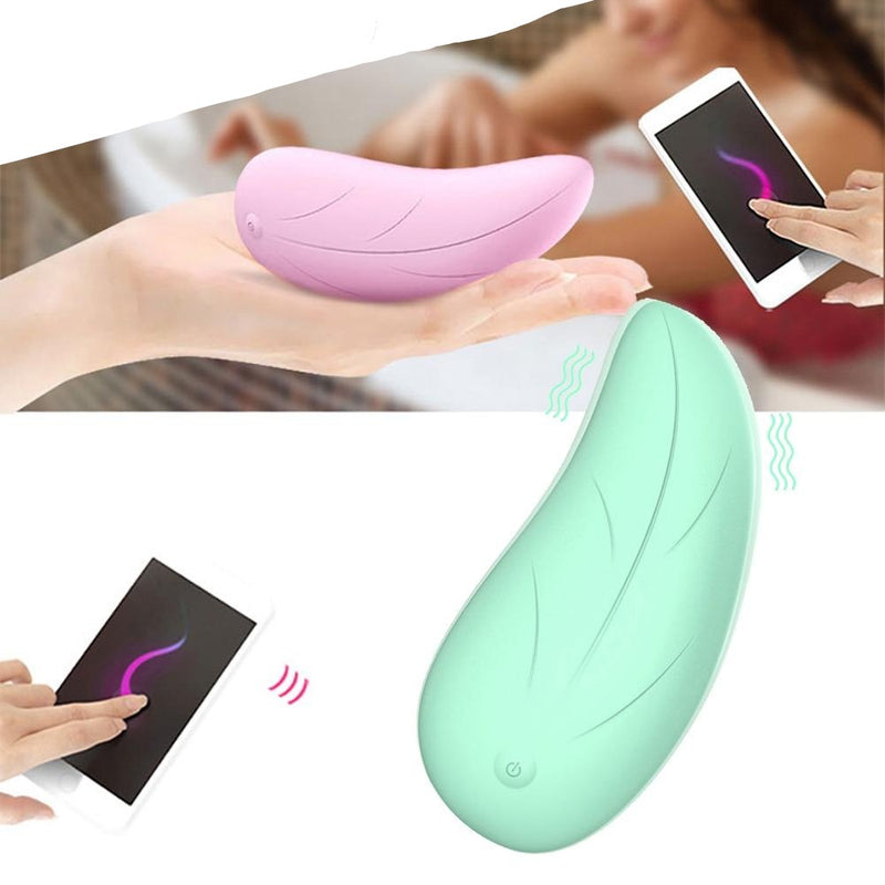 APP Invisible Wearable Wireless Remote Control Leaf Design Vibrator