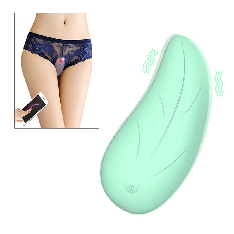 APP Invisible Wearable Wireless Remote Control Leaf Design Vibrator