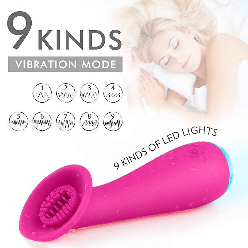 Tongue Licking Vagina Fit Breasts Stimulator Vibrator