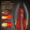 Clamping Vibrating Male Masturbator Cup With Adjustable Pump