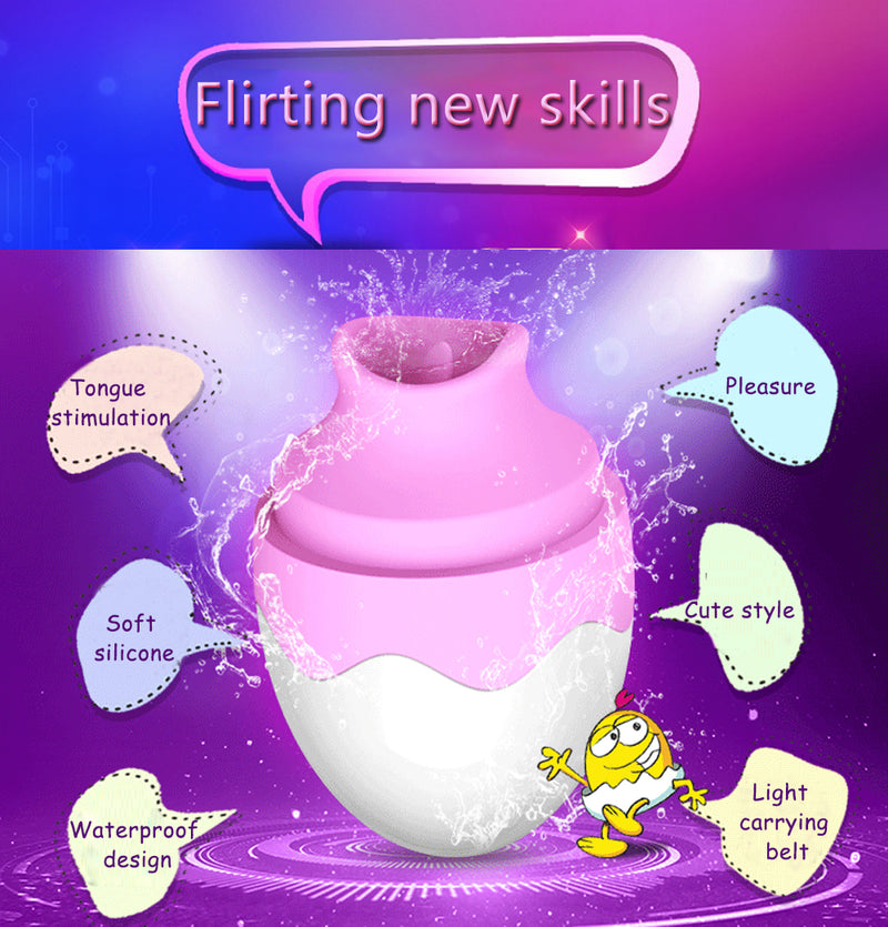 Oral Tongue Sex Vibrator Nipple Sucker Clitoris Massager Breast Enlarger - Adult Toys 