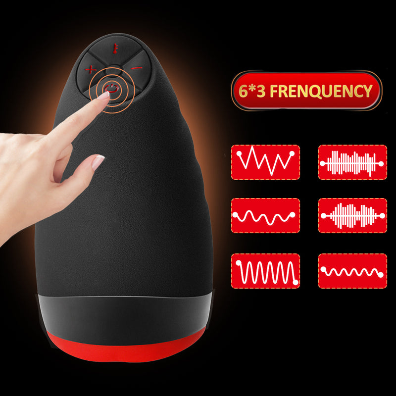 Otouch Upgraded Vibrating Masturbator Intelligent Heating Waterproof Oral Toy - Adult Toys 