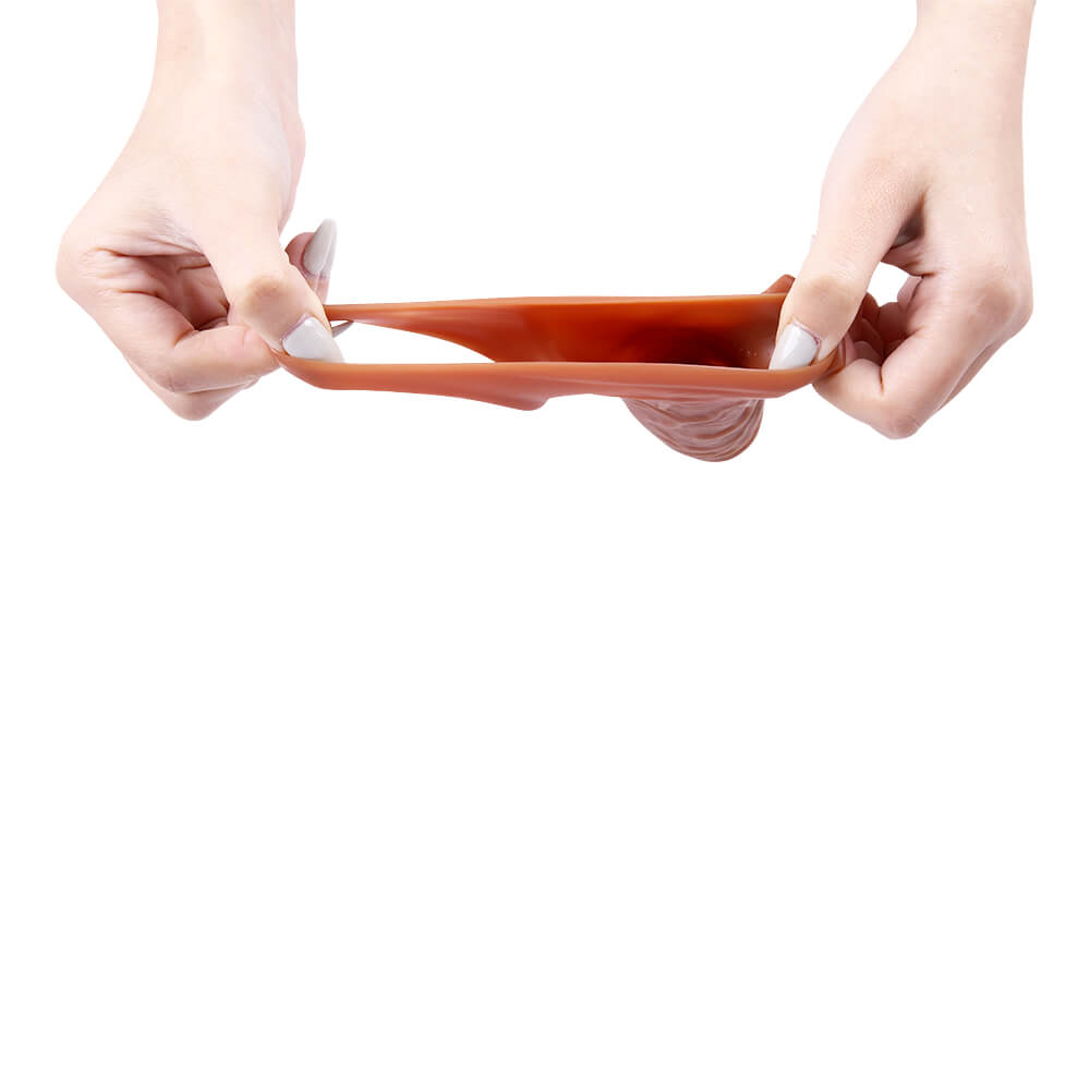 6.69in Realistic Cock Extender Sleeve Vibrating TPE Sex Toy For Men