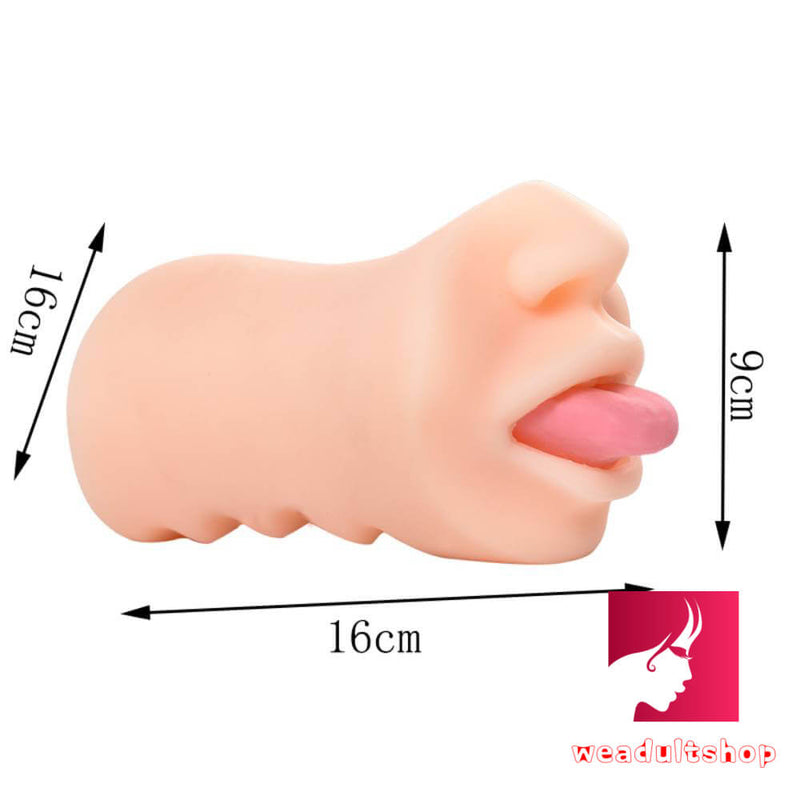 3D Soft Oral Masturbator With Like Tongue For Men Masturbation