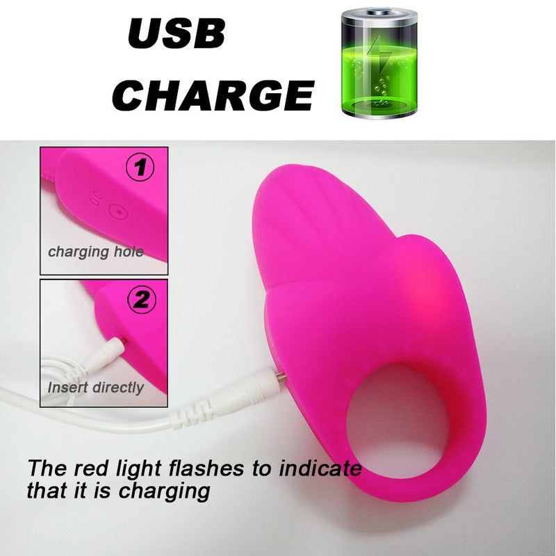 Delay Ejaculation Men Sex Toy Penis Cock Ring Vibrator