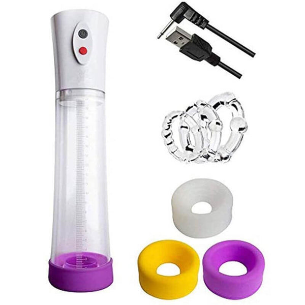 Penis Pump With Sleeve And Penis Rings For Masturbation