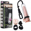 Manual Penis Pump With Realistic Vagina Sleeve For Adult Men