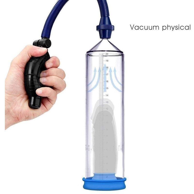 Transparent Cylinder Penis Pump With Air Ball Transparent Cylinder Penis Pump With Air Ball