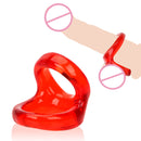 Silicone Cock And Ball Ring Ball Stretcher For Delay Ejaculation