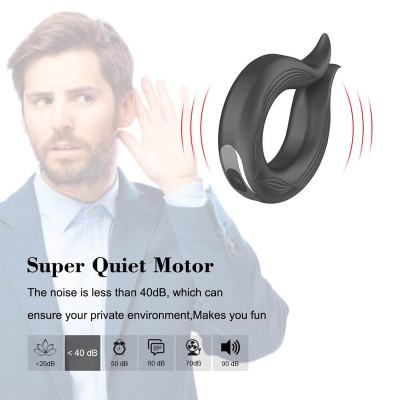 Waterproof Multi-speeds Vibrating Remote Control Cock Ring