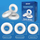 3PCS Soft Real Lifelike Cock Ring Male Ejaculation Delay Toy