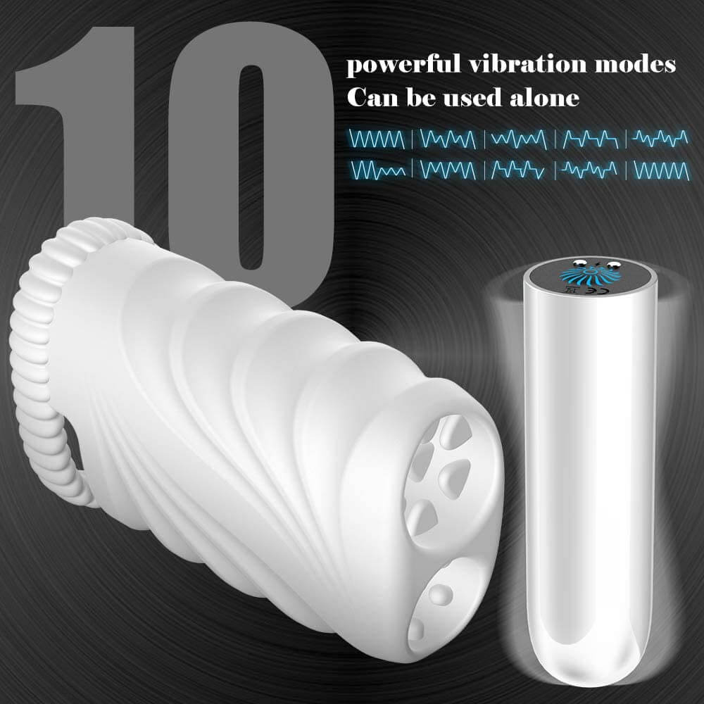 Powerful Bullet 10 Strong Vibrations Penis Stimulator With Cock Ring Powerful Bullet 10 Strong Vibrations Penis Stimulator With Cock Ring