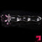 8.27in Cute Heart Design Head Glass Wand Dildo For G Spot
