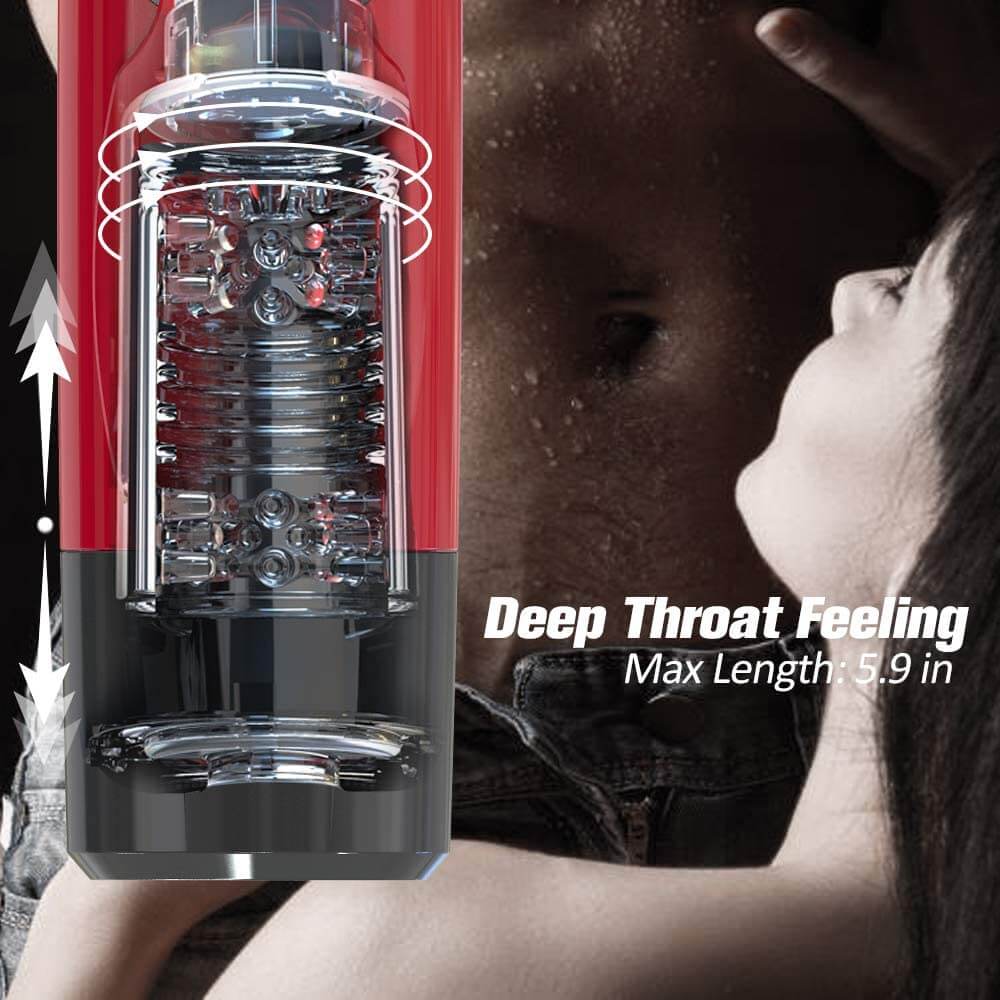 Dark Knight Male Masturbator Thrusting Rotating Blowjob Machine Dark Knight Male Masturbator Thrusting Rotating Blowjob Machine