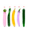 Pyrex Cute Gay Glass Dildo Fruit Vegetable Anal Plug Sex Toy