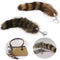 Raccoon Coat Butt Plug Tails Key Ring Chain For Sale