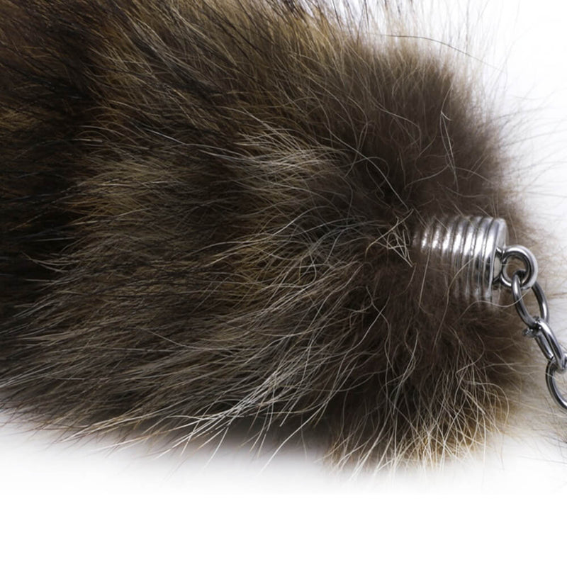 Raccoon Coat Butt Plug Tails Key Ring Chain For Sale