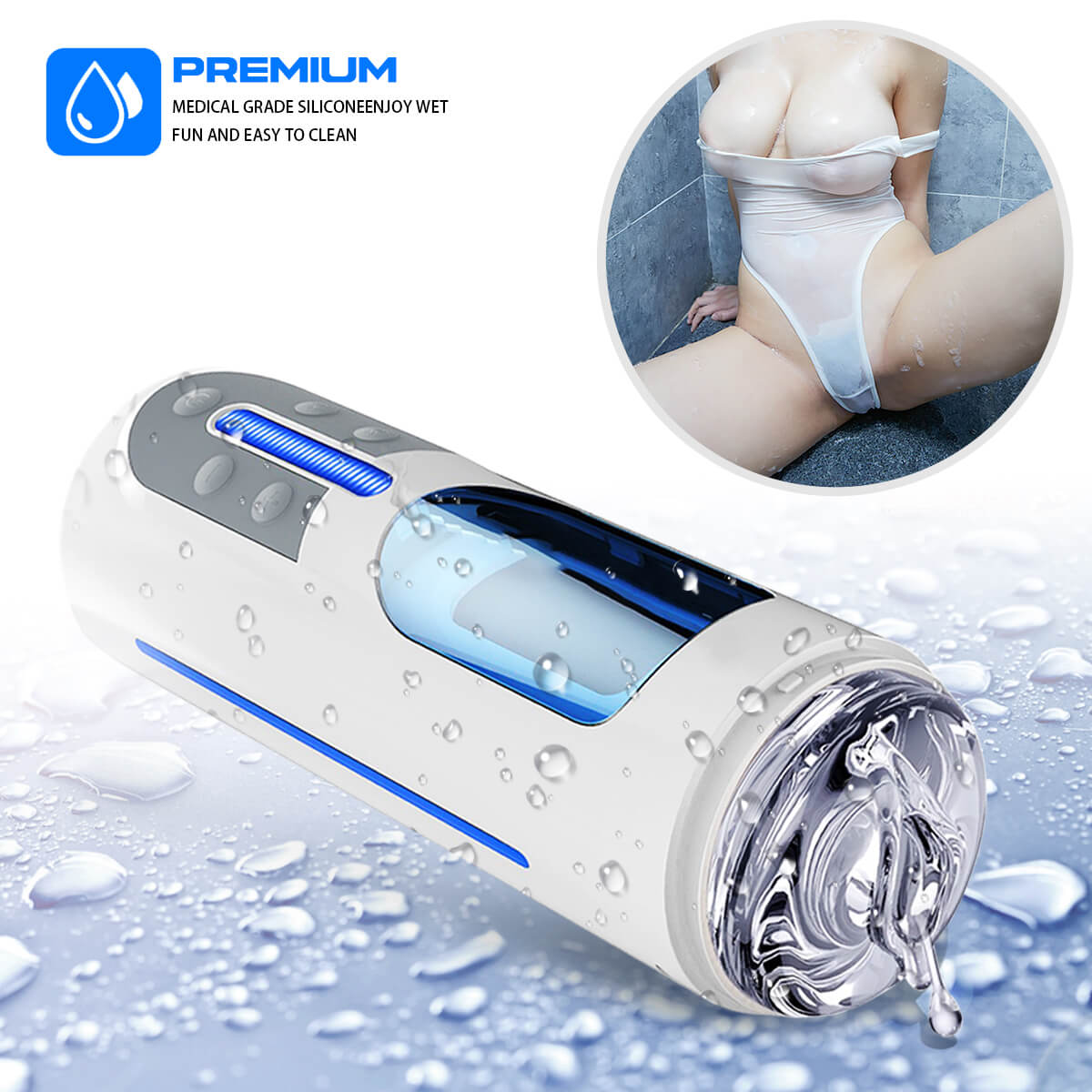 Leten A380 Piston Automatic Telescopic Masturbation Cup - Adult Toys 