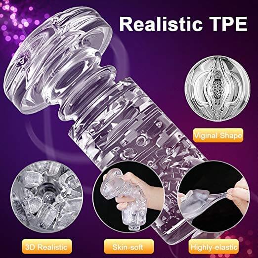 Leten A380 Piston Automatic Telescopic Masturbation Cup - Adult Toys 