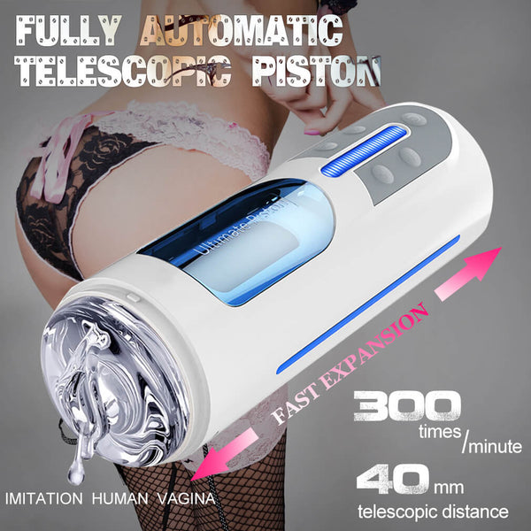 Leten A380 Piston Automatic Telescopic Masturbation Cup - Adult Toys 