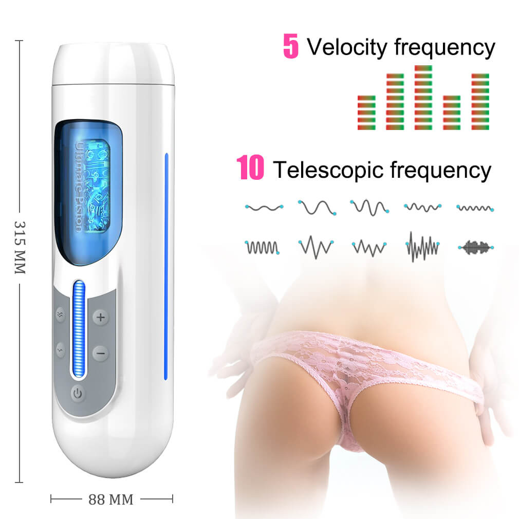 Leten A380 Piston Automatic Telescopic Masturbation Cup - Adult Toys 