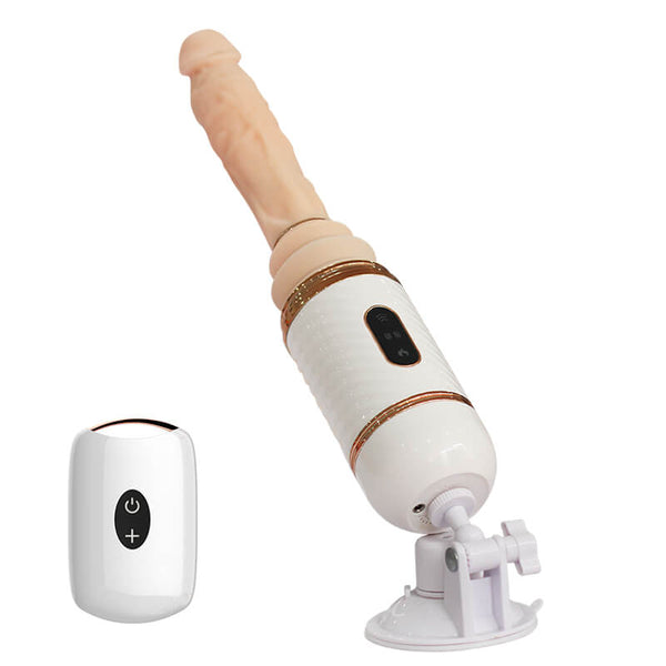 Intelligent Heating Dildo Automatic Penis Vibration Retractable Pumping Gun - Adult Toys 