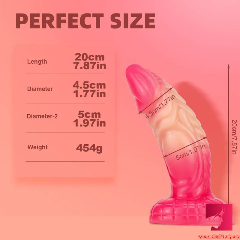 7.87in Ombre Monster Penis Animal Dildo For Women Fucking