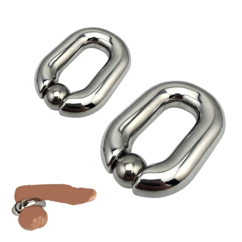 Heavy Stainless Steel Ball Scrotum Stretcher For Men