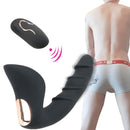 Backyard Vibration Massaging Remote Control Butt Plug For Gay Men - Adult Toys 