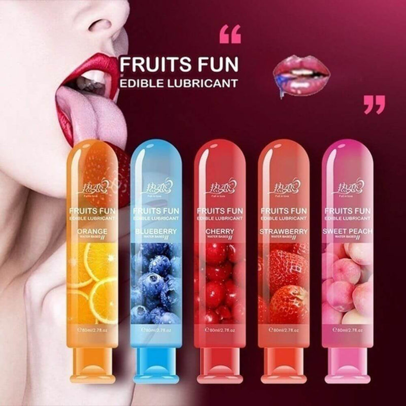 Edible Fruit Water Based Personal Sex Massaging Lube - Adult Toys 